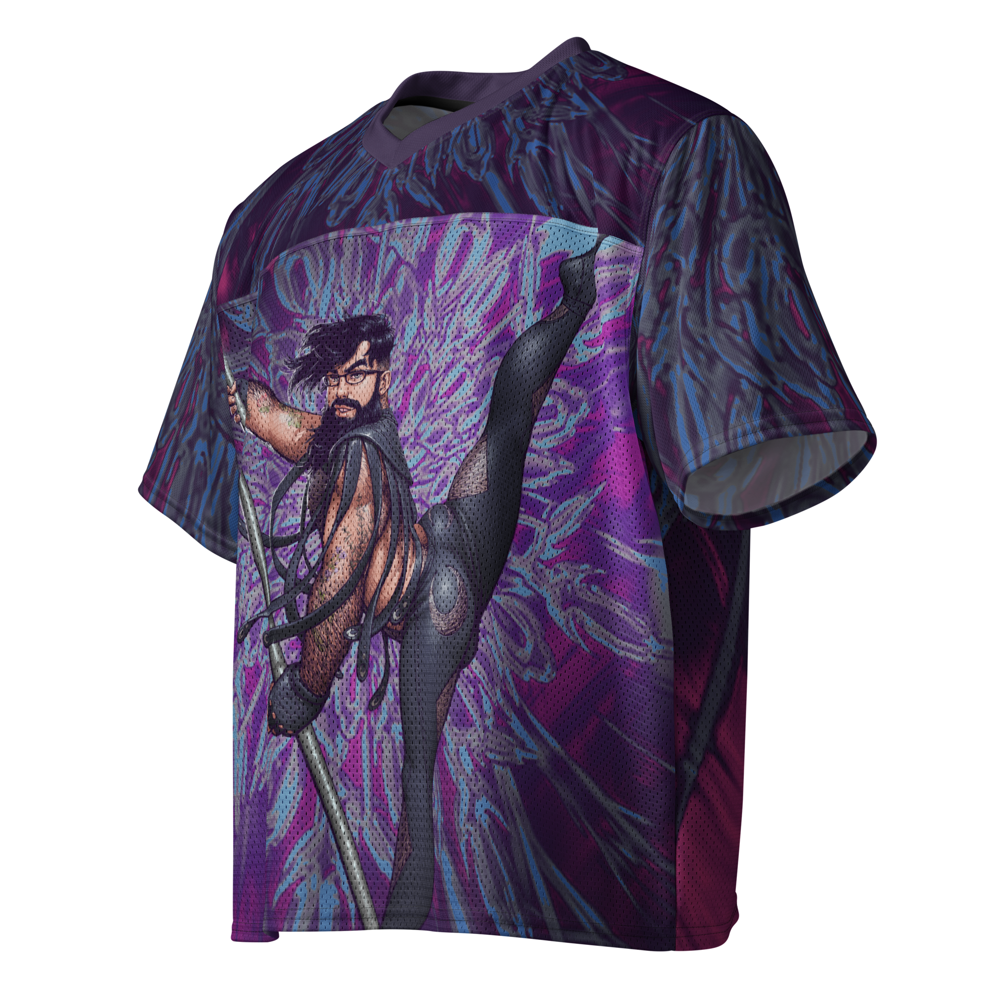 Bayonetta All Over Boxy Football Jersey 2