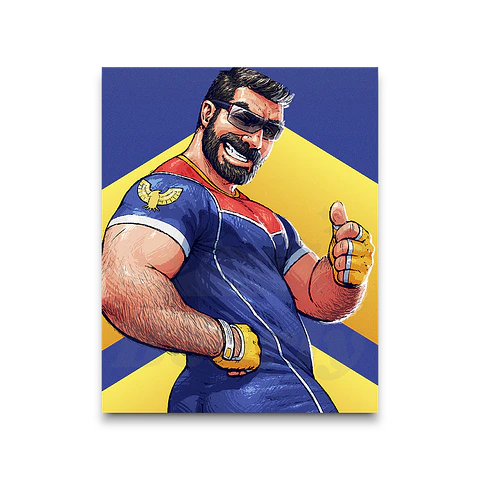 Captain Falcon Portrait Print