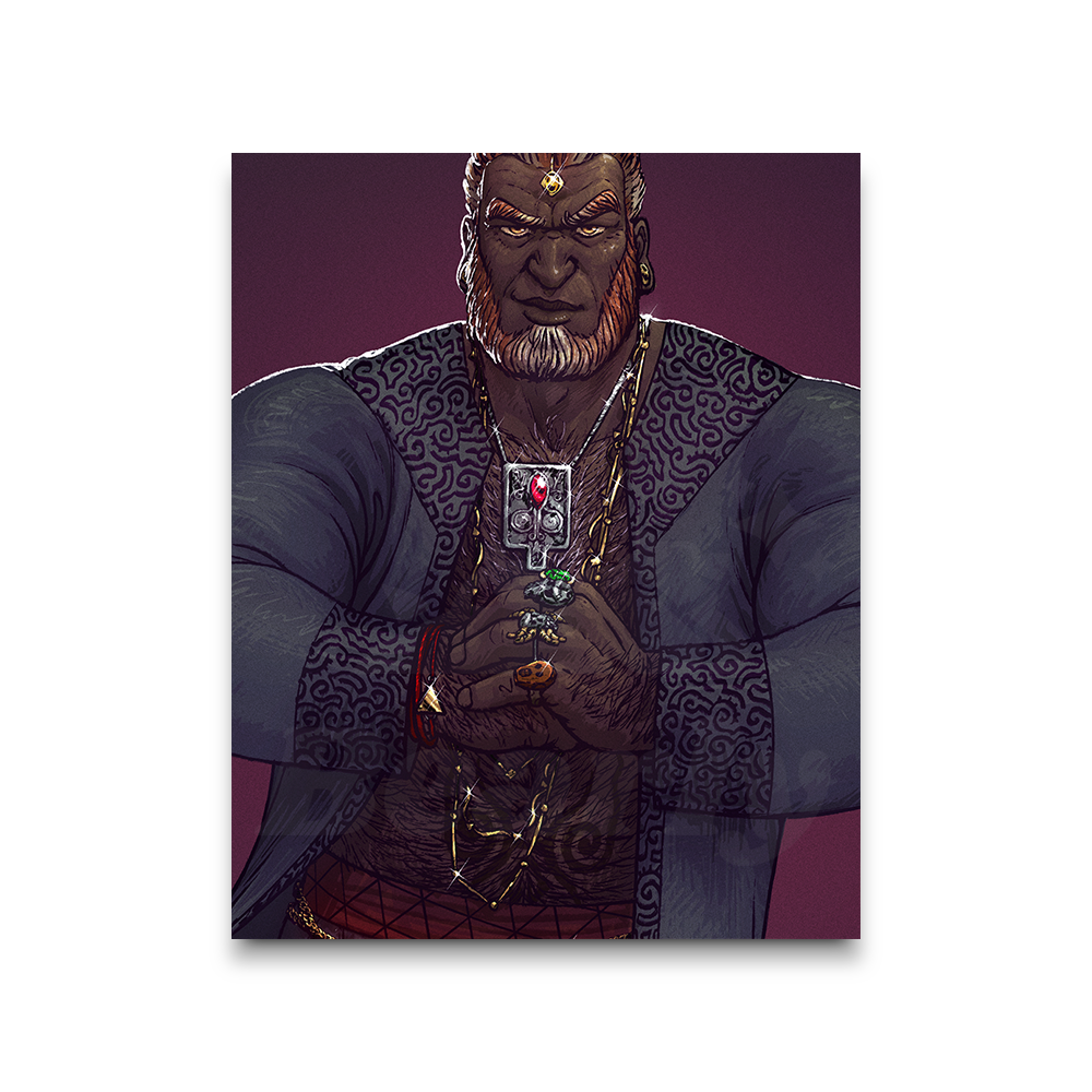 Ganondorf Portrait Print 1