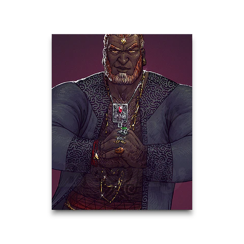 Ganondorf Portrait Print