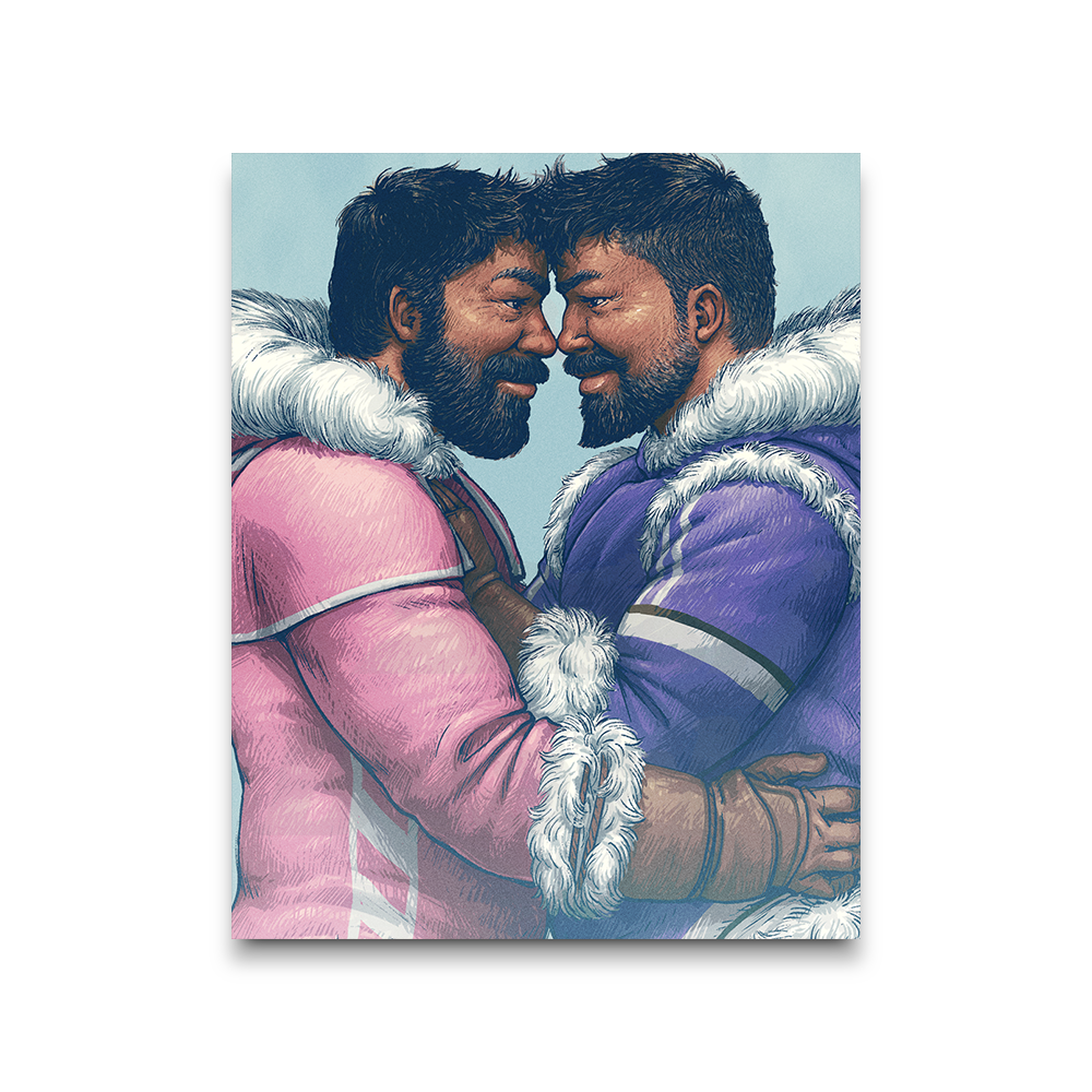 Ice Climbers Portrait Print 1