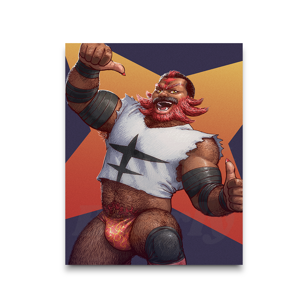 Incineroar Portrait Print 1