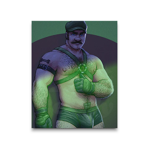 Luigi Portrait Print