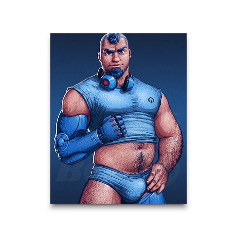 Mega Man Portrait Print