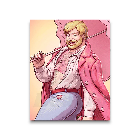 Peach Portrait Print