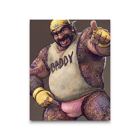 Wario Portrait Print