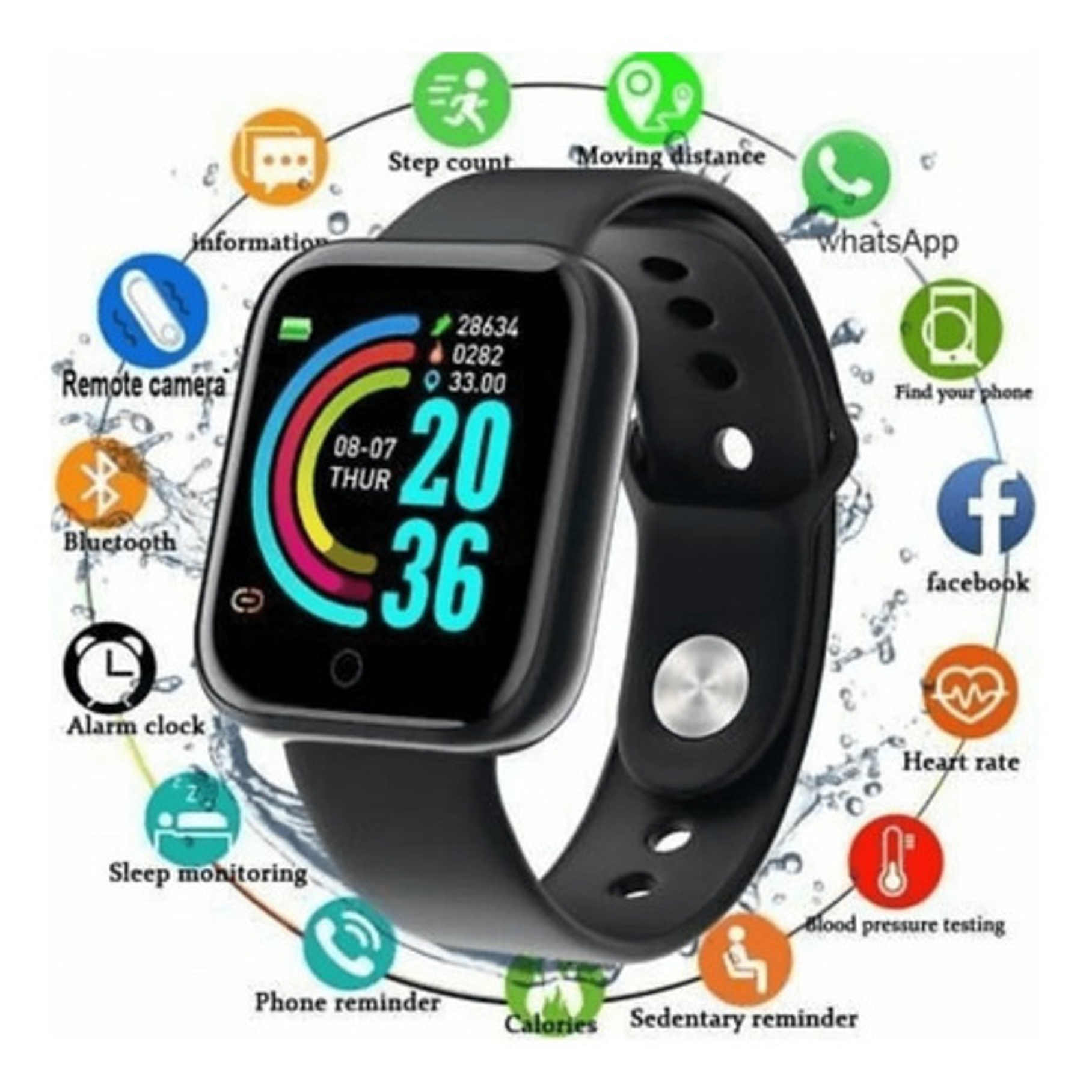 Smartwatch Smart Bracelet D20 Notificaciones  6