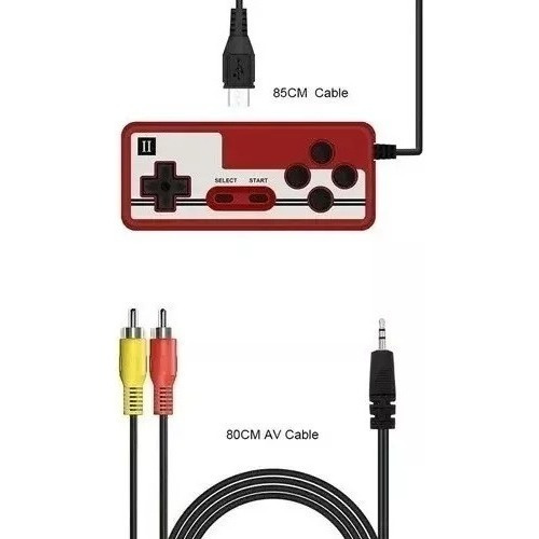 Joystick Adicional Mini Portátil Retro Tv 400 Juegos En 1 2