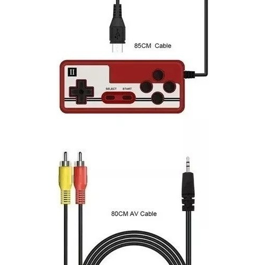 Joystick Adicional Mini Portátil Retro Tv 400 Juegos En 1 2