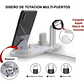 Estacion Carga Inalambrica 4 En 1 Para iPhone Samsung Xiaomi - Miniatura 4