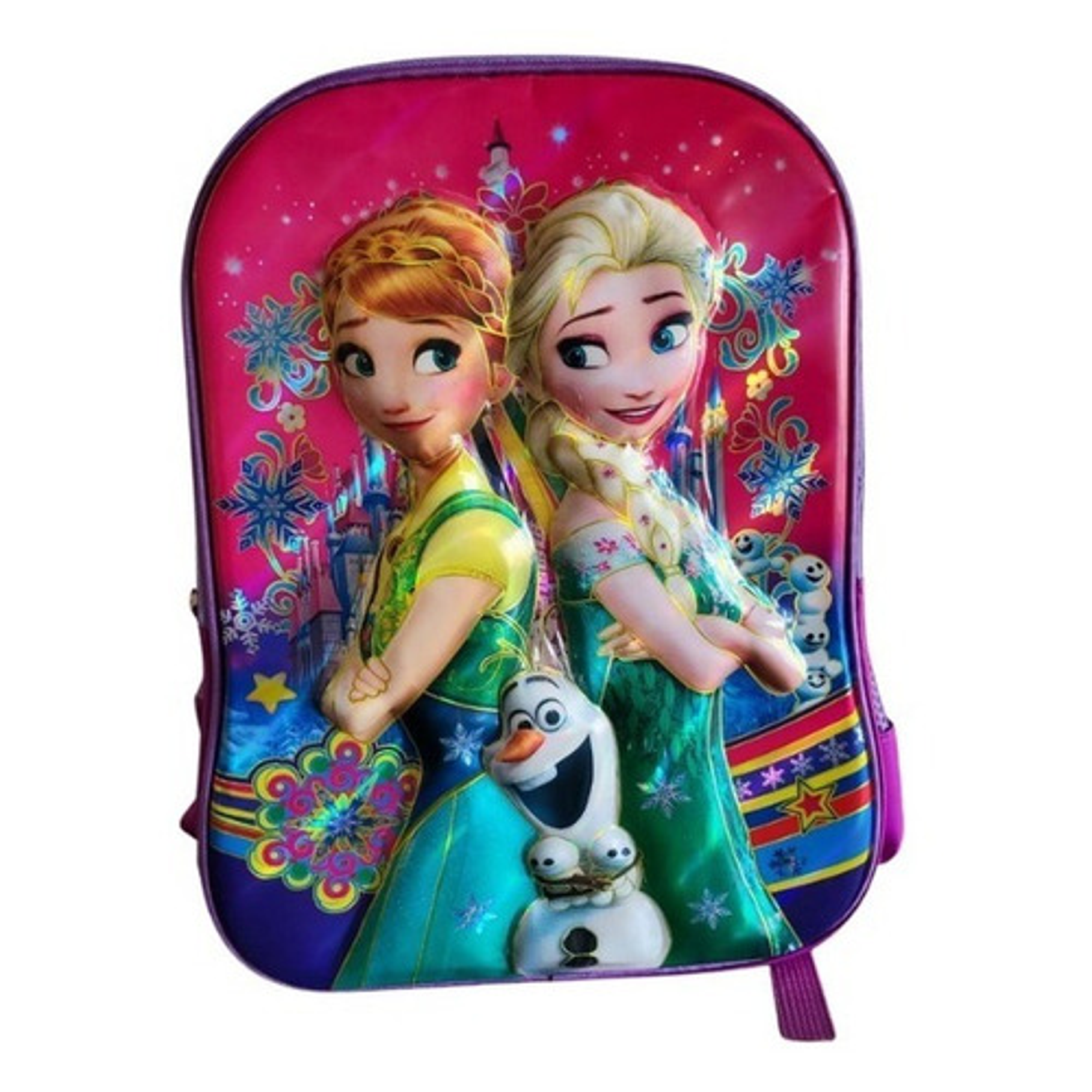 Mochila Escolar Frozen Niñas 3d Relieve Infaltil 35 L Bolso 1