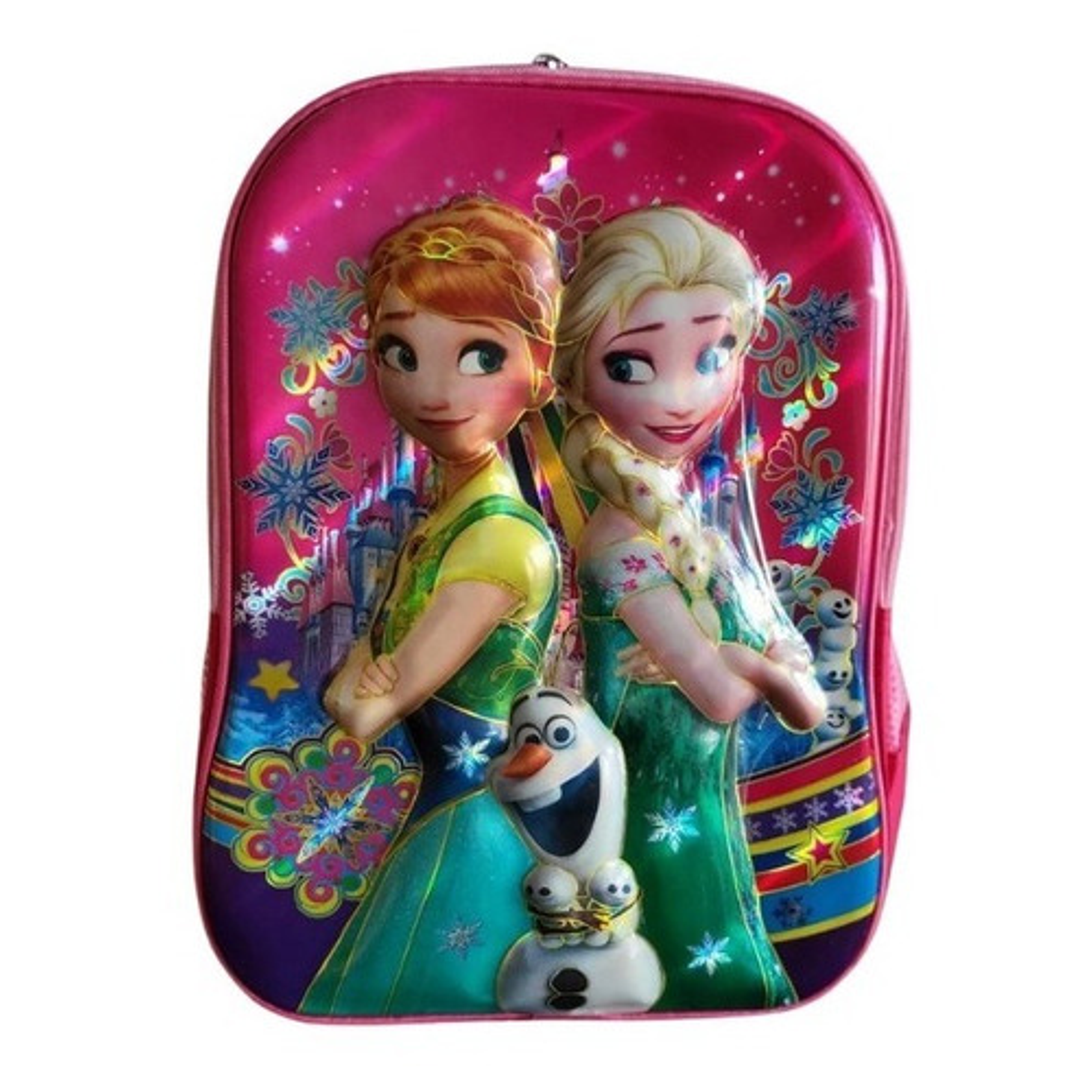 Mochila Escolar Frozen Niñas 3d Relieve Infaltil 35 L Bolso 5