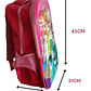 Mochila Escolar Frozen Niñas 3d Relieve Infaltil 35 L Bolso - Miniatura 6