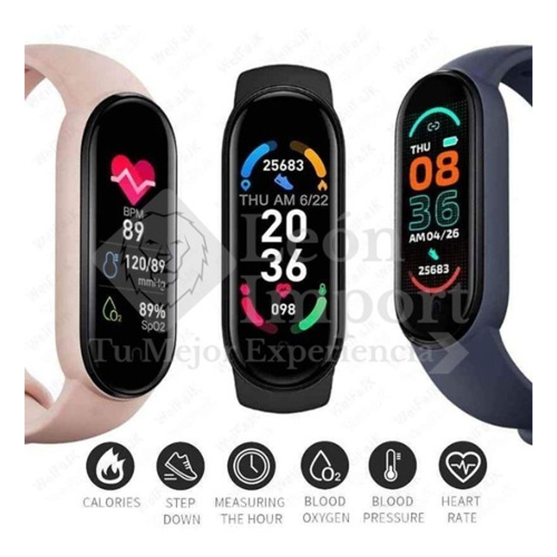 Pulsera Inteligente Smartband M6 Bluetooth Salud  10