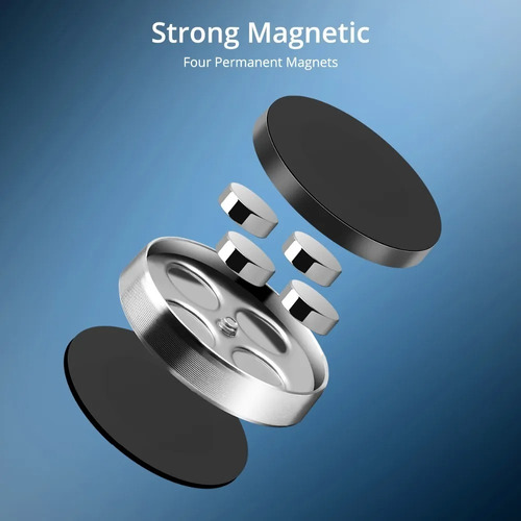 Soporte De Celular Auto Telefono Magnético Imán  4