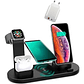 Estacion De Carga Inalambrica 4 En 1 + Cargador 20w 3a - Miniatura 1