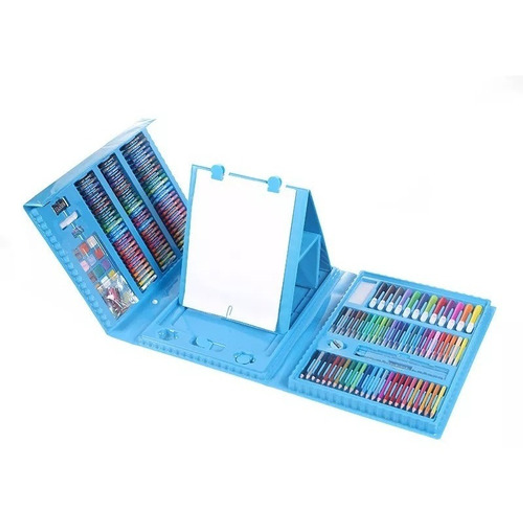 208 Piezas De Arte Para Niños Kit Set De Dibujo Celeste 1