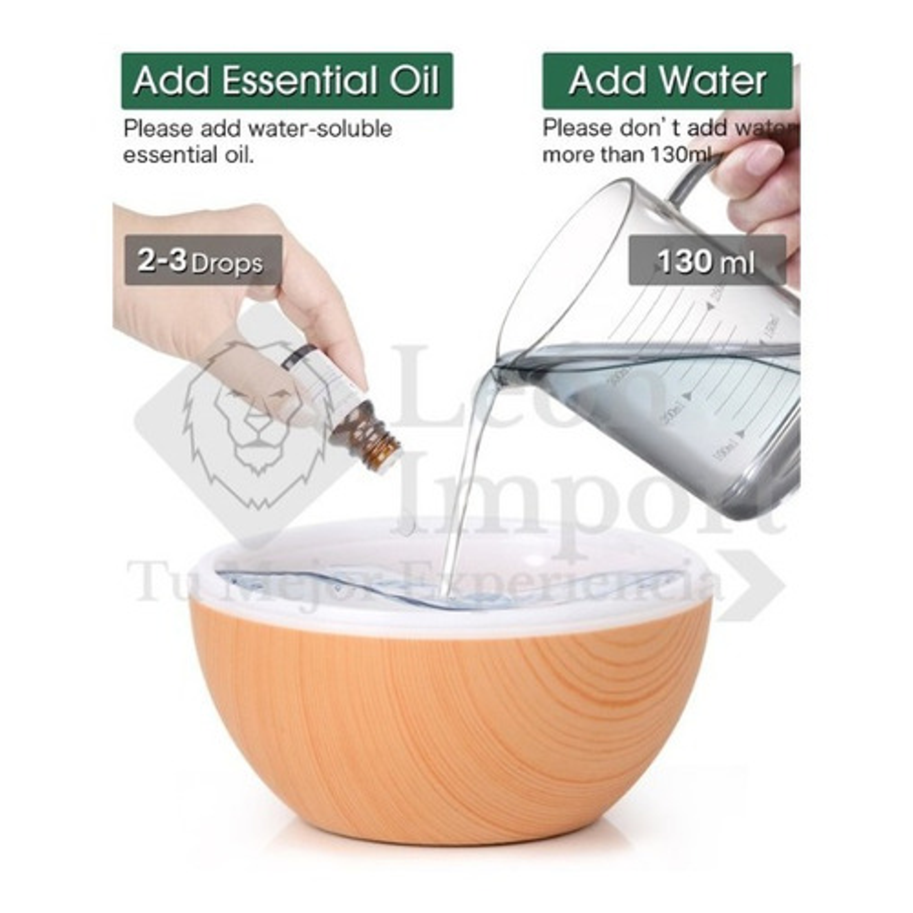 Humidificador Ultrasonico +12 Esencias De Regalo  3