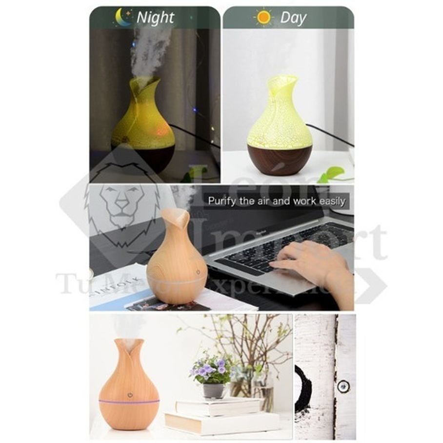 Humidificador Ultrasonico +12 Esencias De Regalo  9