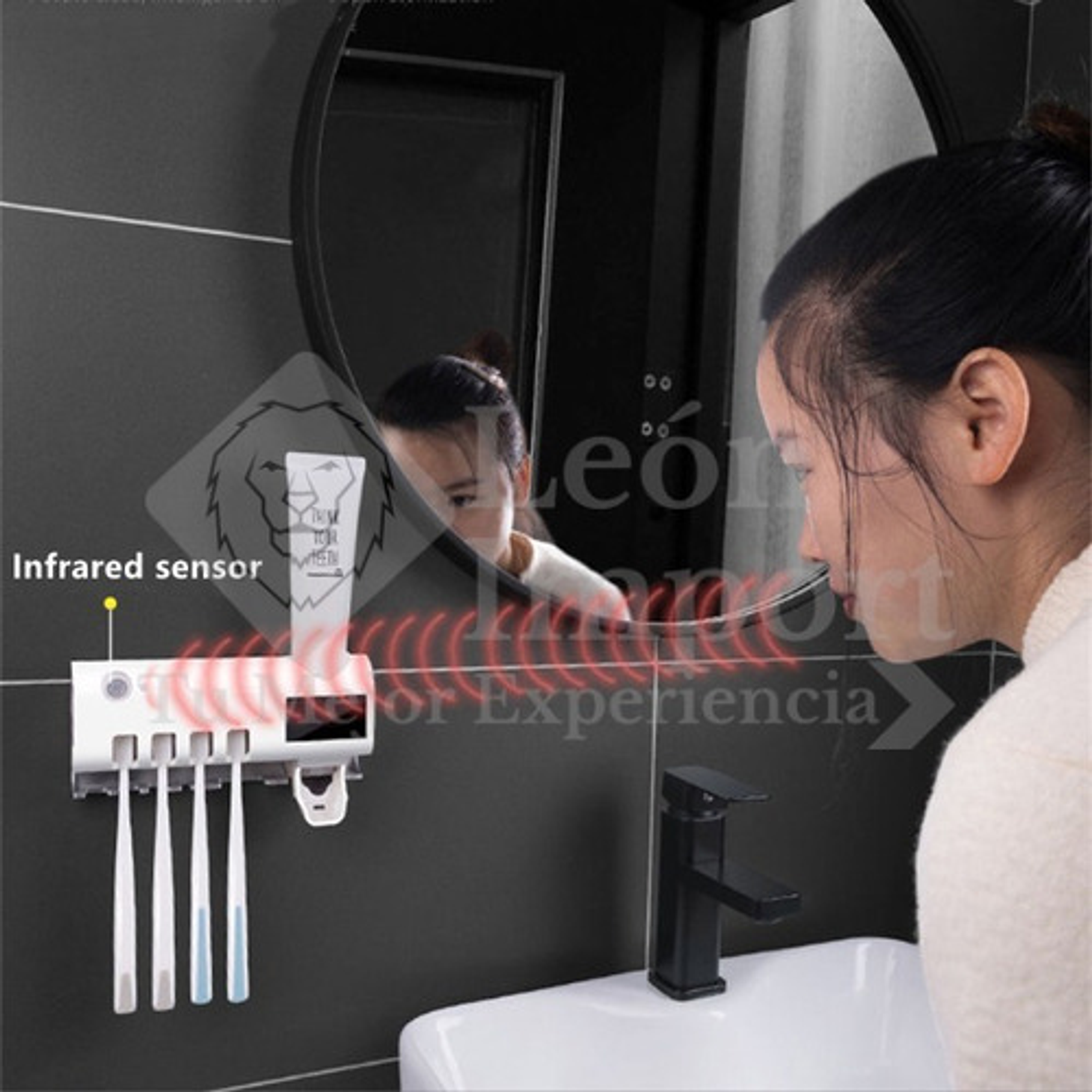 Esterilizador Cepillo De Dientes Porta Cepillos Dentales Uv 2