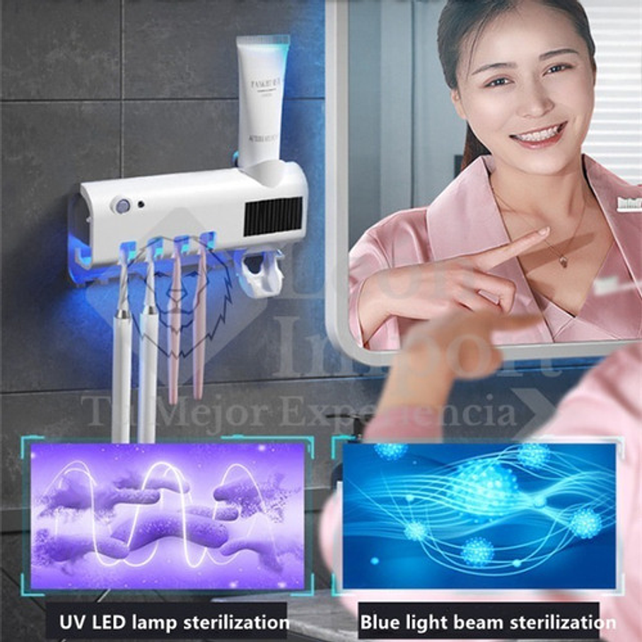 Esterilizador Cepillo De Dientes Porta Cepillos Dentales Uv 3