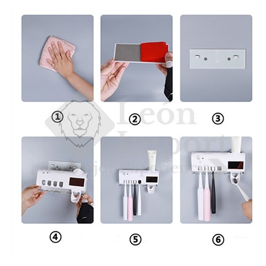 Esterilizador Cepillo De Dientes Porta Cepillos Dentales Uv 4
