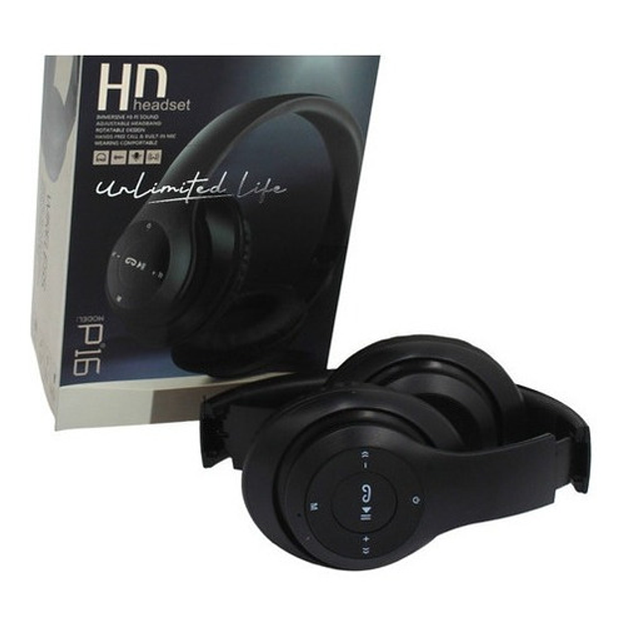 Audifonos Wireless P16 Bluetooth Recargable Headphones Negro 4