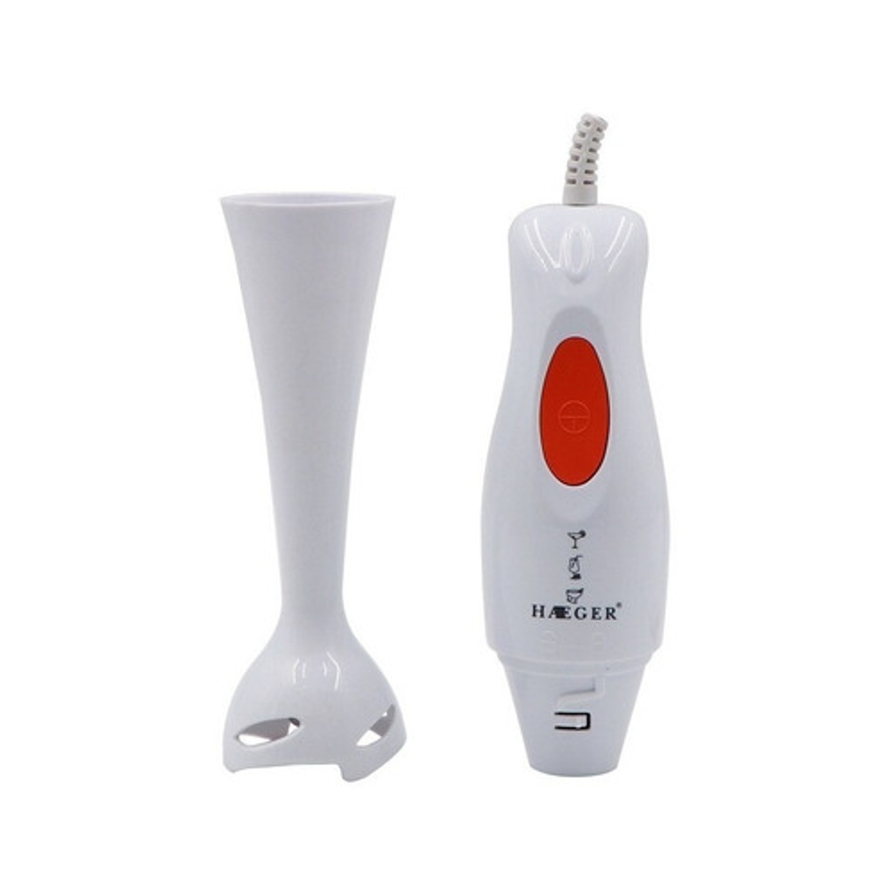 Batidora De Inmersión Haeger Hg-272 Blanca 500w 1