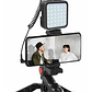 Kit De Grabación Con Micrófono Luz Led Y Soporte Tripode  - Miniatura 1