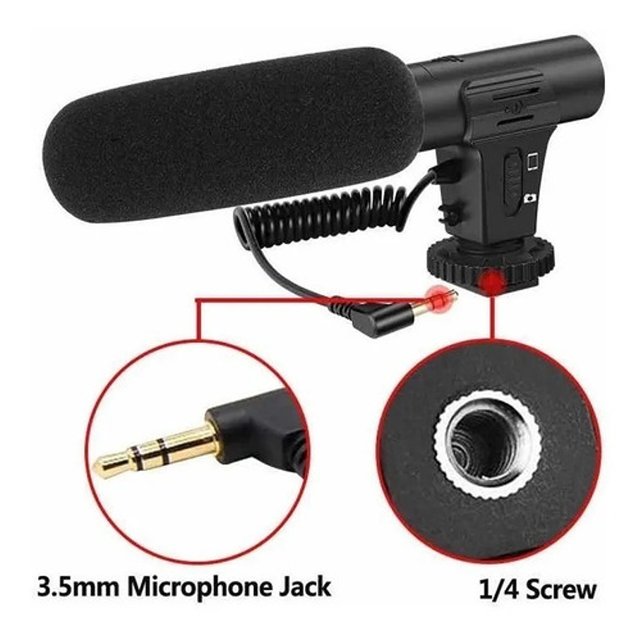 Kit De Grabación Con Micrófono Luz Led Y Soporte Tripode  2