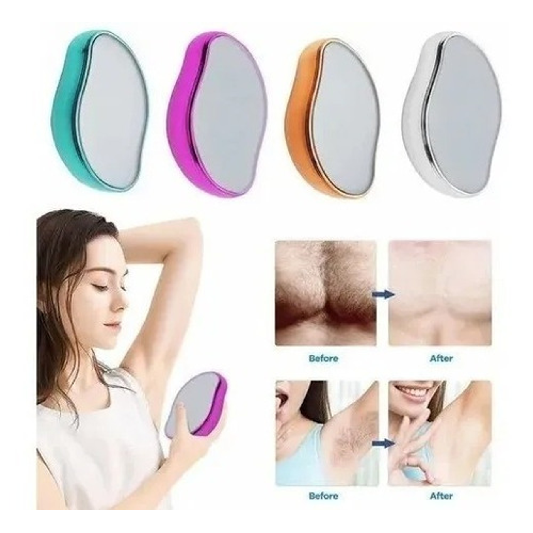 Depiladora De Cristal Removedor De Vello Sin Dolor  1