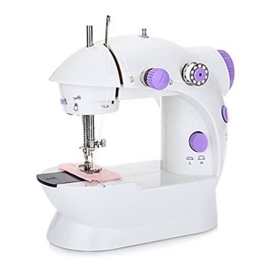 Máquina Coser Portátil Pedal Eléctrica Domestica Blanco 1