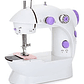 Máquina Coser Portátil Pedal Eléctrica Domestica Blanco - Miniatura 1