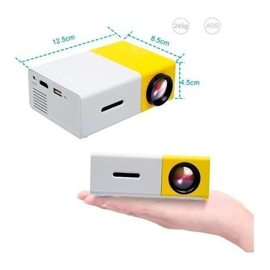 Mini Proyector Led Portatil Hdmi Vga Usb Sd 600lm 2
