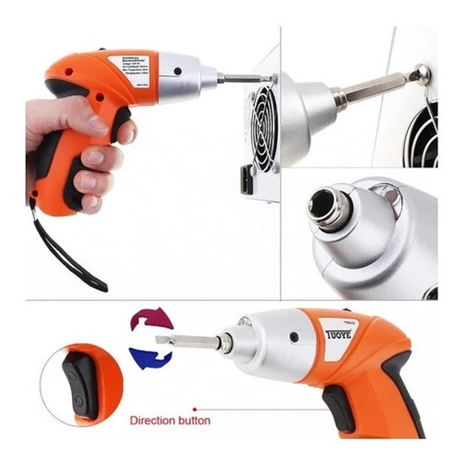 Destornillador Inalámbrico 12v 45 Accesorios 4
