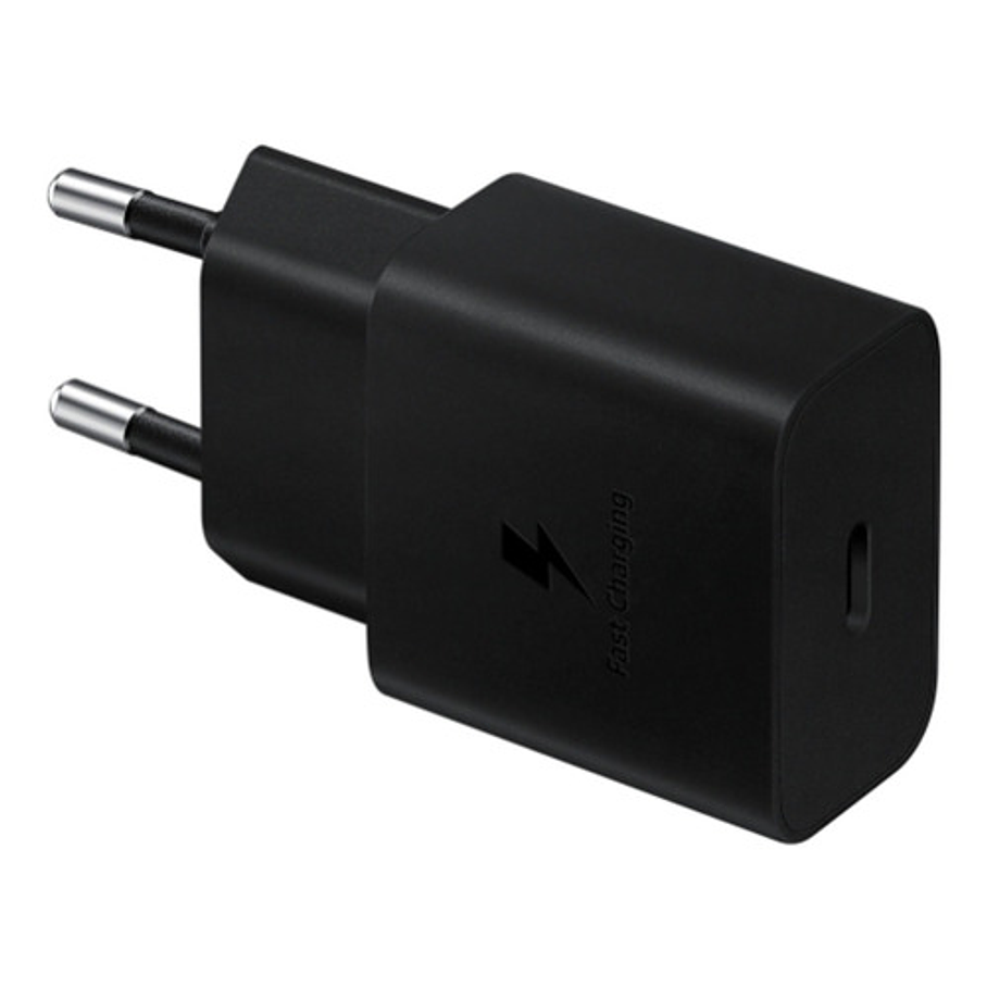 Adaptador Cargador 25W Carga Super Rapida Para Samsung Usb- C A C  Negro Alternativo 1