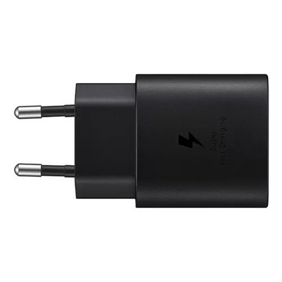 Adaptador Cargador 25W Carga Super Rapida Para Samsung Usb- C A C  Negro Alternativo 3