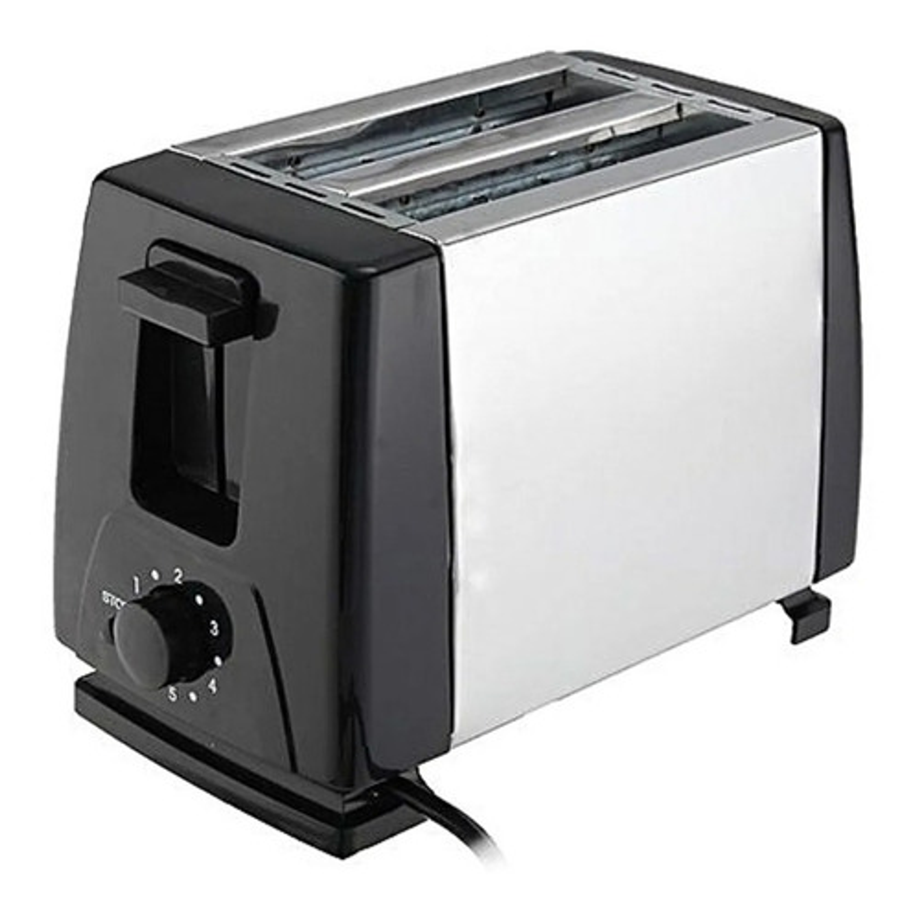 Tostador De Pan Eléctrico De Acero Inoxidable Dos Rebanadas  2