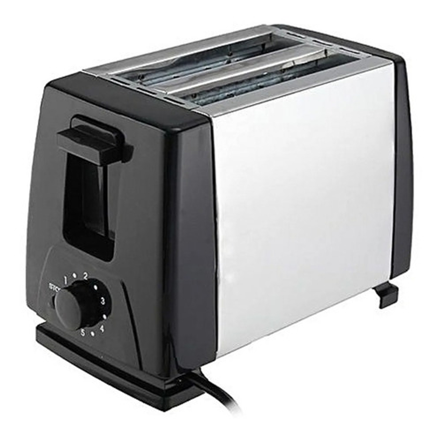 Tostador De Pan Eléctrico De Acero Inoxidable Dos Rebanadas  2