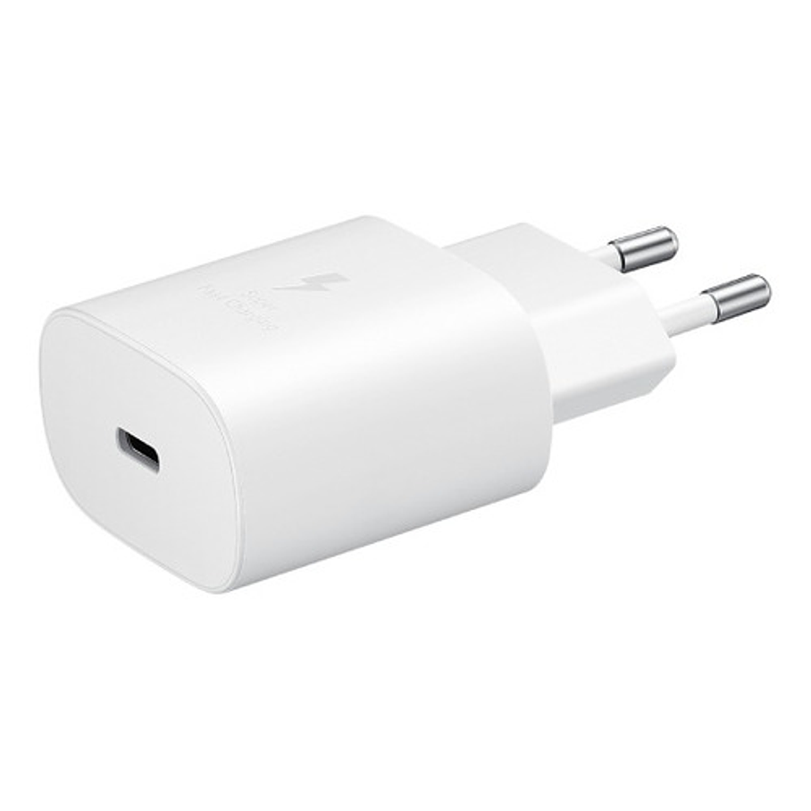 Cargador Samsung Usb C 25W  De Pared Carga Super Rápida Blanco  1