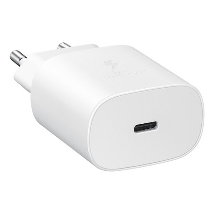 Cargador Samsung Usb C 25W  De Pared Carga Super Rápida Blanco  2