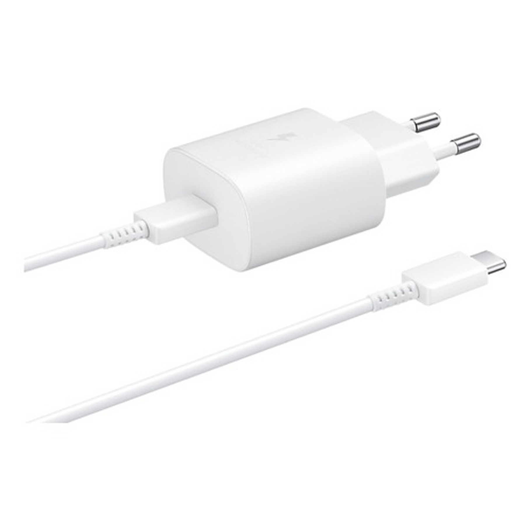 Cargador Samsung Usb C 25W  De Pared Carga Super Rápida Blanco  6