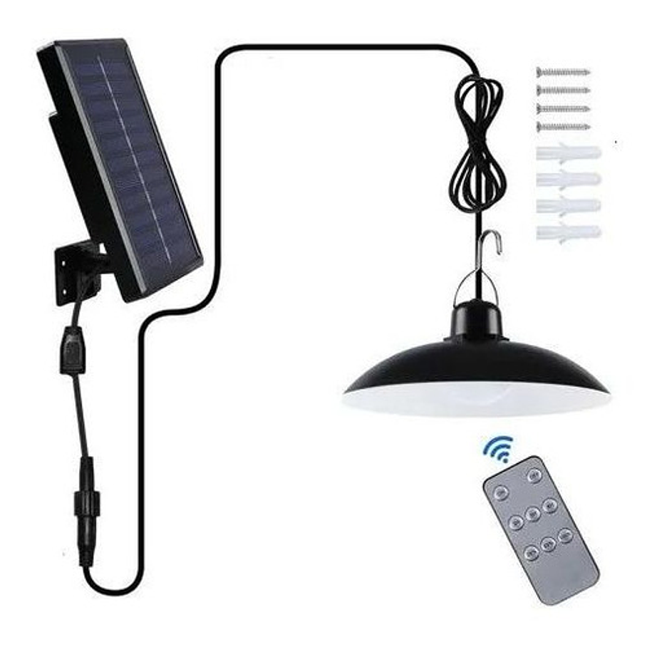 Lamparas Led Solar Colgante 120º C  Control 240w M2  1