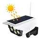 Foco Solar Estilo Camara + Sensor De Movimiento Camara Falsa Iluminación  - Miniatura 2