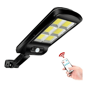 Mini Luminaria Led Solar Chip 48 Cob + Control Y Luz Fija 50w