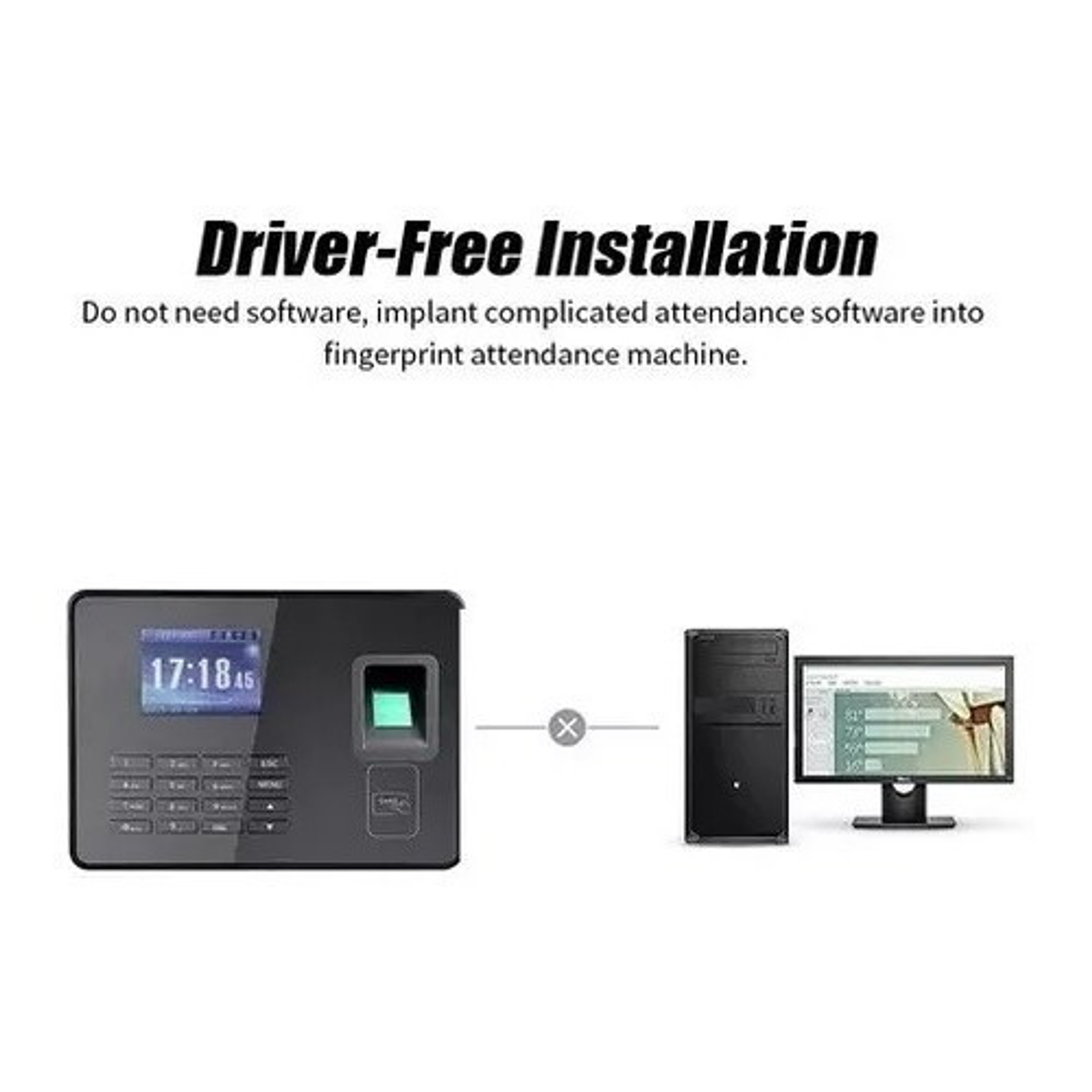 Máquina De Asistencia Personal De Trabajo Fingerprint 5