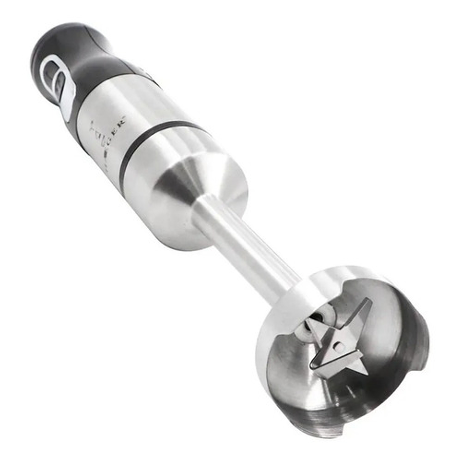 Batidora De Inmersión Industrial Haeger Acero Inoxidable Y Negra  2