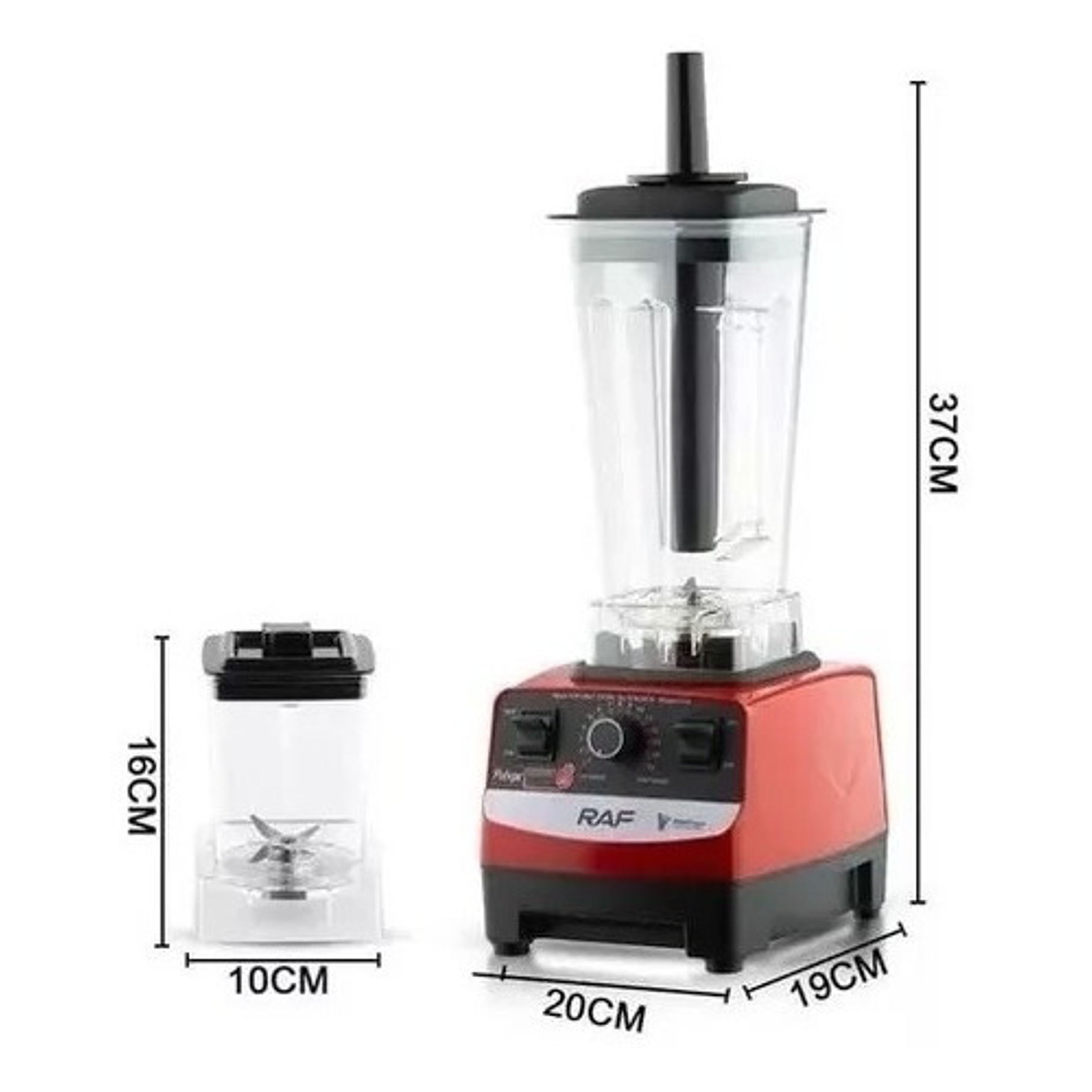 Licuadora Juguera Raf 15 Velocidad 2.5l Multifuncional  3