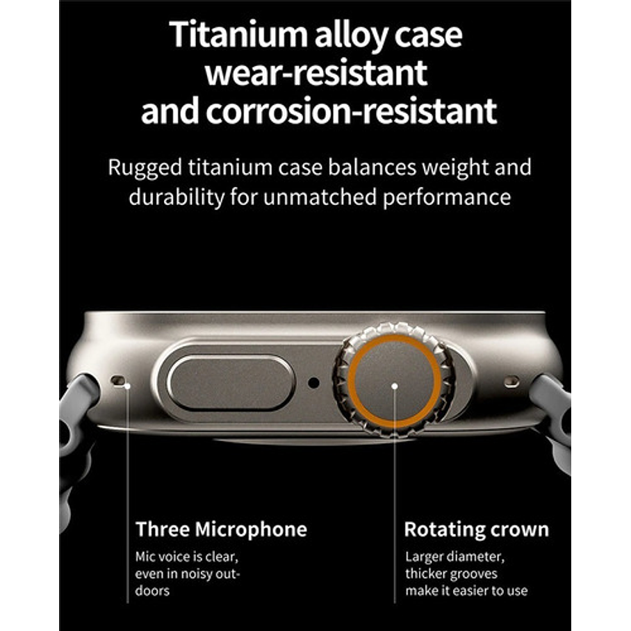 Reloj Smartwatch Serie 8 Ultra Llamada Juego Notificaciones Qs8  5