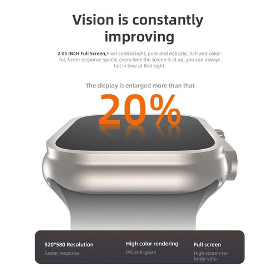 Reloj Smartwatch Serie 8 Ultra Llamada Juego Notificaciones Qs8  6